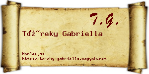 Töreky Gabriella névjegykártya